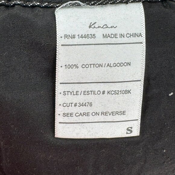 KanCan Black High Rise Distressed Denim Shorts Womens Size S - Picture 9 of 10